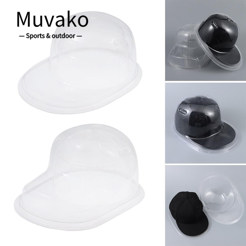 Muvako Hộp Nhựa Đựng Mũ Lưỡi Trai Vành Phẳng Chống Bụi Tiện Dụng