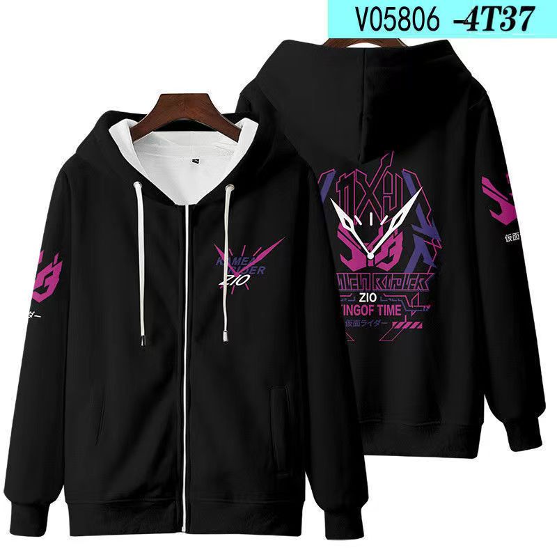 Kamen rider zero one zi-o Áo Hoodie Tay Dài In Họa Tiết Hoạt Hình 3d Thời Trang Mùa Thu Nhật Bản Cho Nam Và Nữ