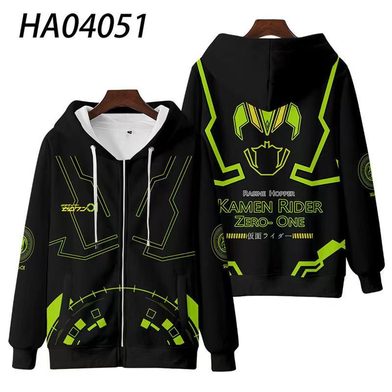 Kamen rider zero one zi-o Áo Hoodie Tay Dài In Họa Tiết Hoạt Hình 3d Thời Trang Mùa Thu Nhật Bản Cho Nam Và Nữ
