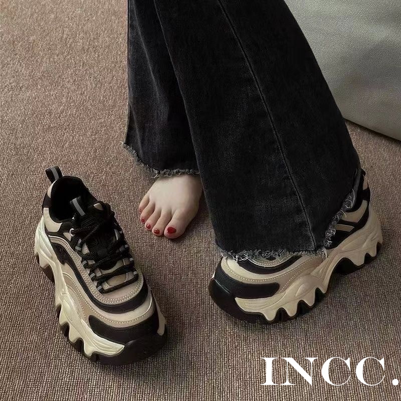 INCC  thể thao nữ giày giày thể thao nữ 2023 NEW đáy dày Xu hướng thời trang Thông khí B97F0FX 34Z230826