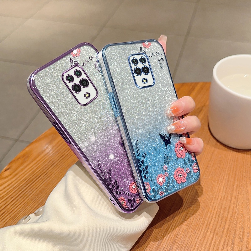 Ốp Điện Thoại Trang Trí Hình Hoa Bướm Cho Xiaomi Redmi Note 9 Pro Max 9S 7 8 9 Pro 5G Redmi9 9A 9C
