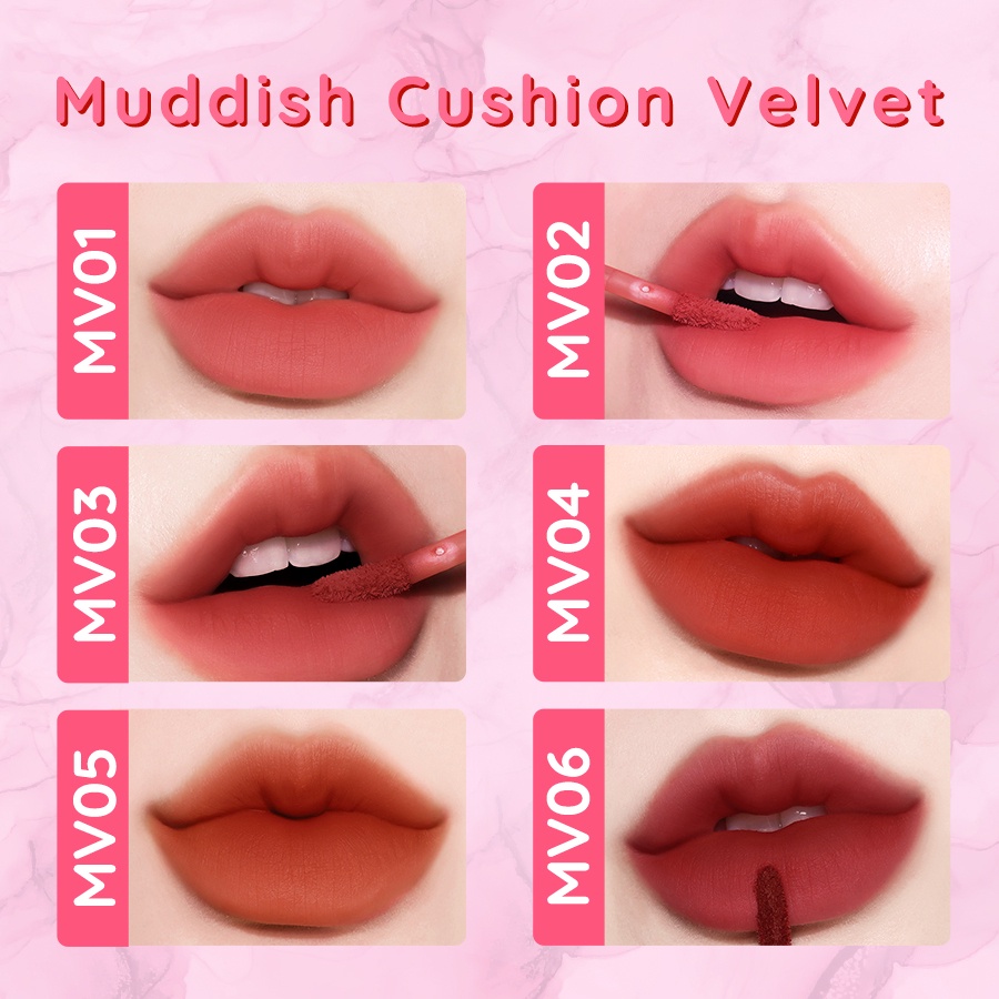 [Mới] Son Kem Lì Black Rouge Muddish Cushion Velvet Tint - Air Fit Velvet Tint [MV01 - MV02 - MV06]