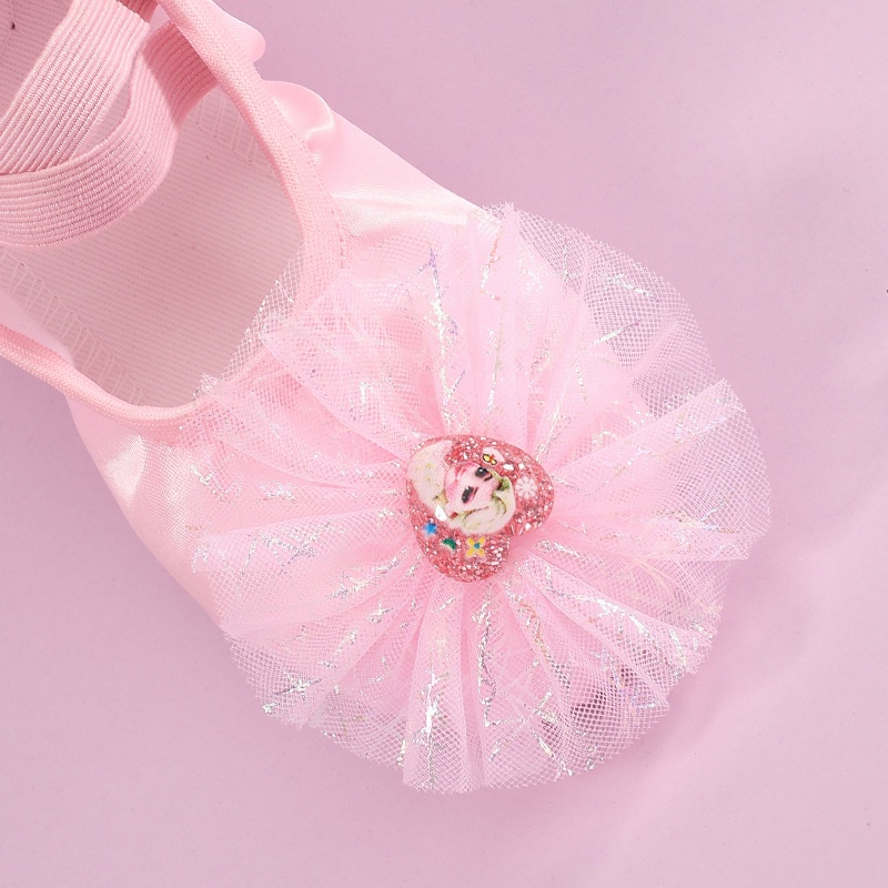 Giày Múa Ba Lê Đế Mềm Chất Liệu satin Cao Cấp Dành Cho Bé Gái