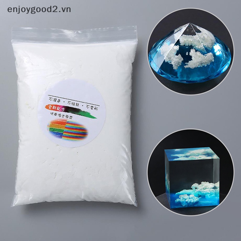 & Thời Trang diy Thủ Công Đám Mây Trắng epoxy Pha Lê Giả Làm Trang Sức Bùn