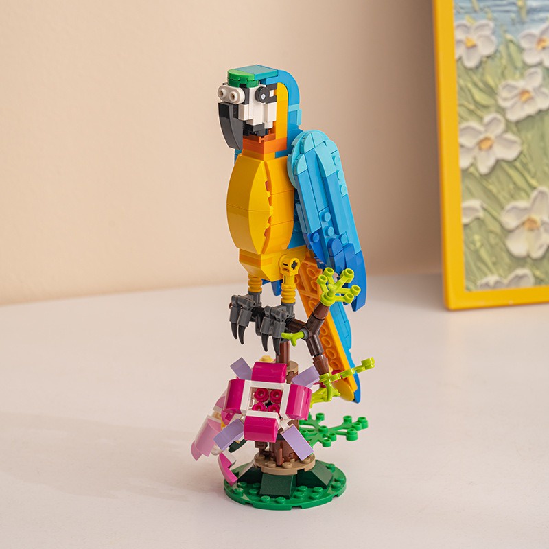 Lego Đồ trang trí Đồ Chơi Lắp Ráp Hình Chú Chim Và Hoa