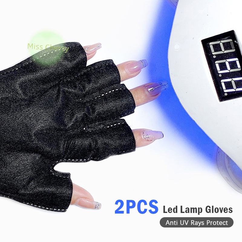 Set 2 Găng Tay Bảo Vệ Móng Chống Tia uv heyuanlong444