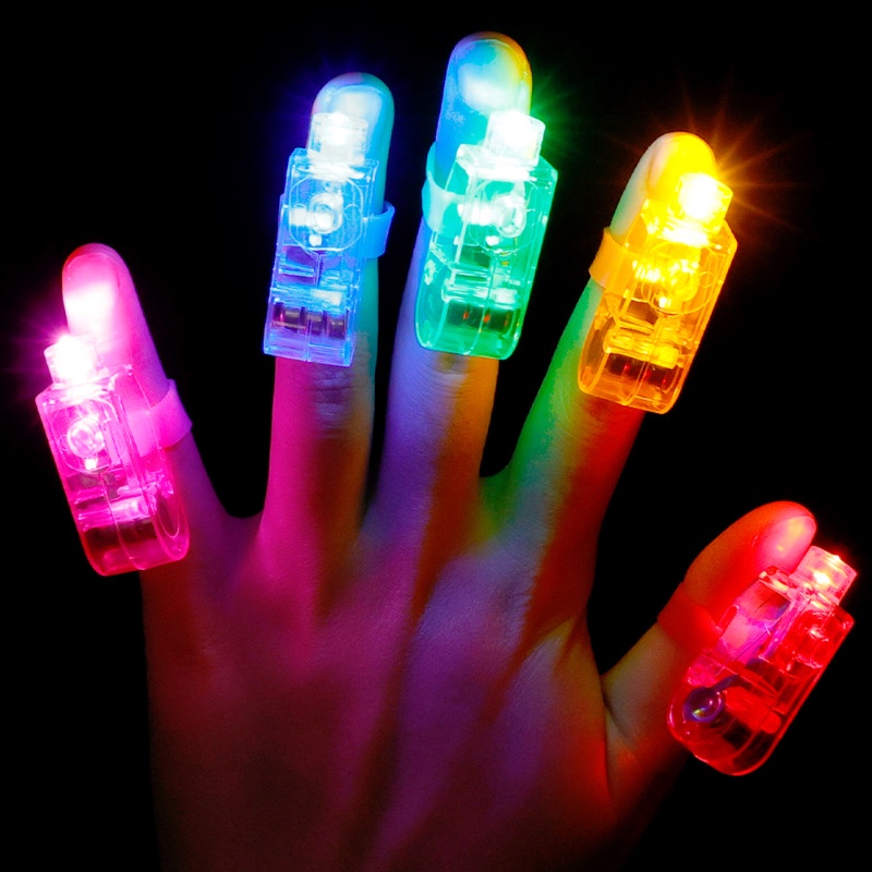 Đèn led Nhấp Nháy Đeo Ngón Tay Co Giãn Hình Chiếc Nhẫn / Đèn laser Trang Trí Tiệc Sinh Nhật / Tiệc Cưới / Giáng Sinh Cho Bé