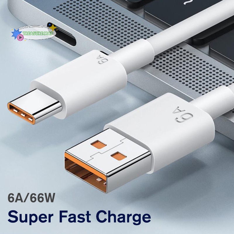 Dây Cáp Sạc Nhanh usb type-c 2 Mét 6a 66w 63W Cho xiaomi samsung huawei
