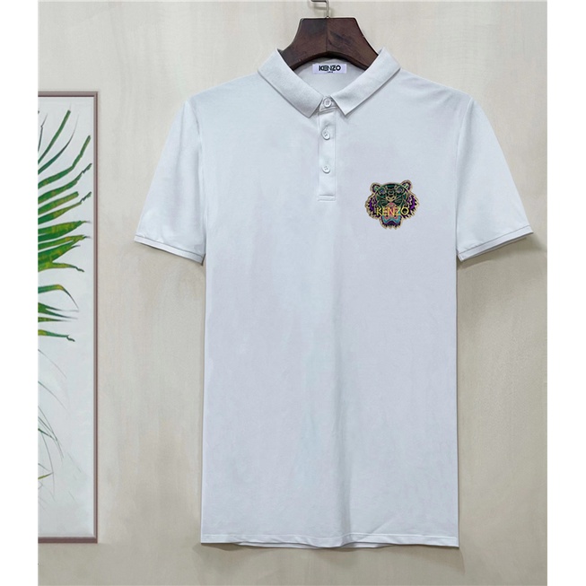 Áo Thun polo cotton Thêu logo monogram Ngực Mới Dành Cho Nam Size s-4xl