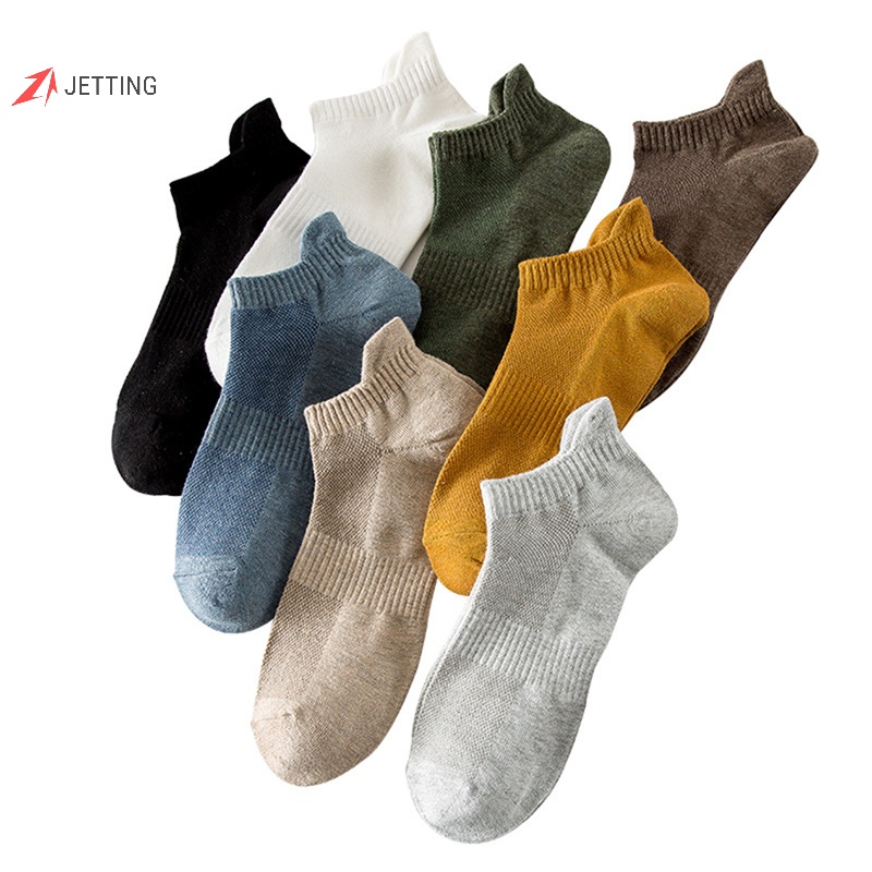 Đôi Vớ Thoáng Khí Mềm Mại Màu Trơn Đơn Giản Thời Trang Cho Nam
