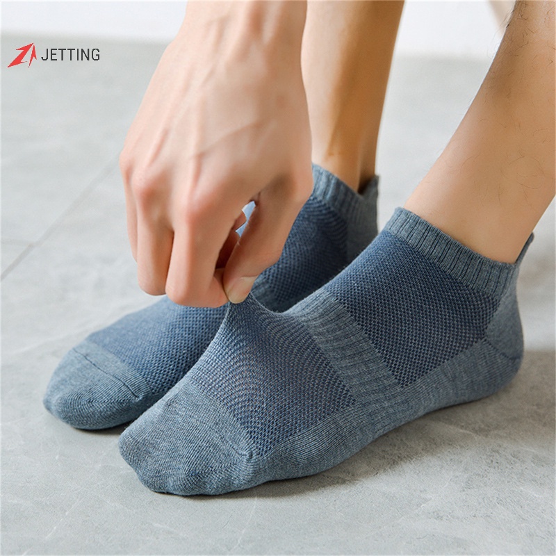 Đôi Vớ Thoáng Khí Mềm Mại Màu Trơn Đơn Giản Thời Trang Cho Nam