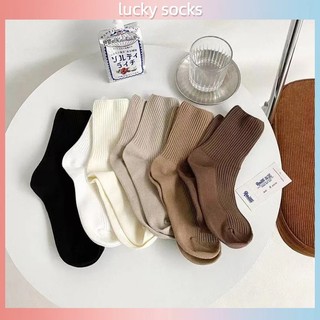 Vớ nữ cổ cao thời trang đơn giản, nhiều màu sắc cho bạn lựa chọn, thoáng khí và thoải mái