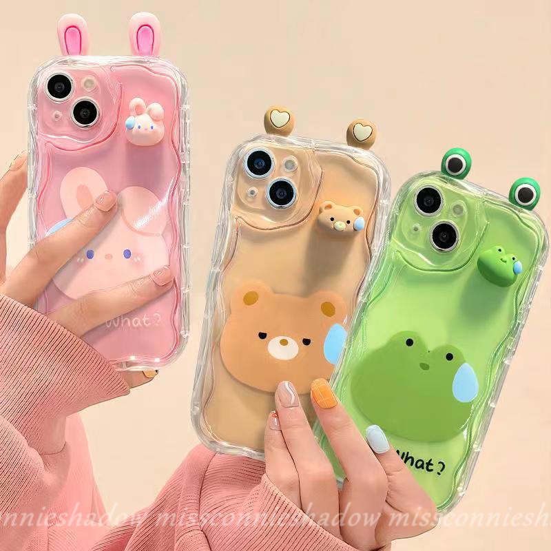 Dễ Thương Ốp Điện Thoại Mềm Hình Thú Bông 3d Đáng Yêu Cho iphone 11 7plus xr 12 13 14 pro max x xs max 7 8 6s 6 plus se 2020