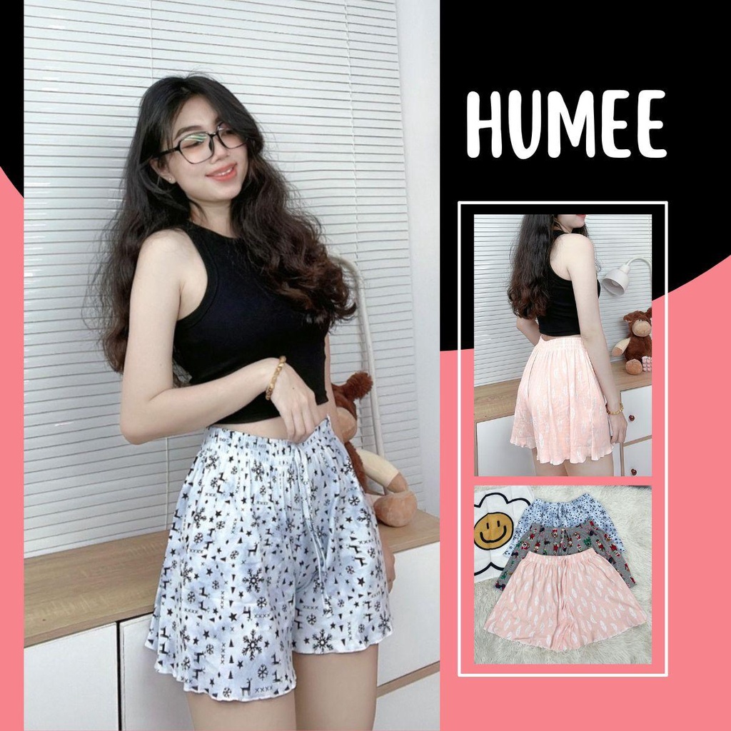 HUMEE Quần Ngủ Nữ Mặc Nhà Nhẹ Mát QN01