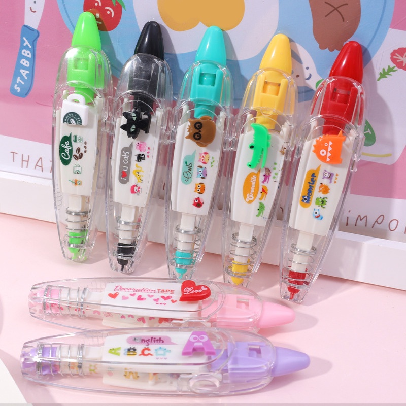 Miếng Dán Sửa Chữa Băng Keo Họa Tiết Ren Động Vật Hoạt Hình Dễ Thương Trang Trí Phong Cảnh diy