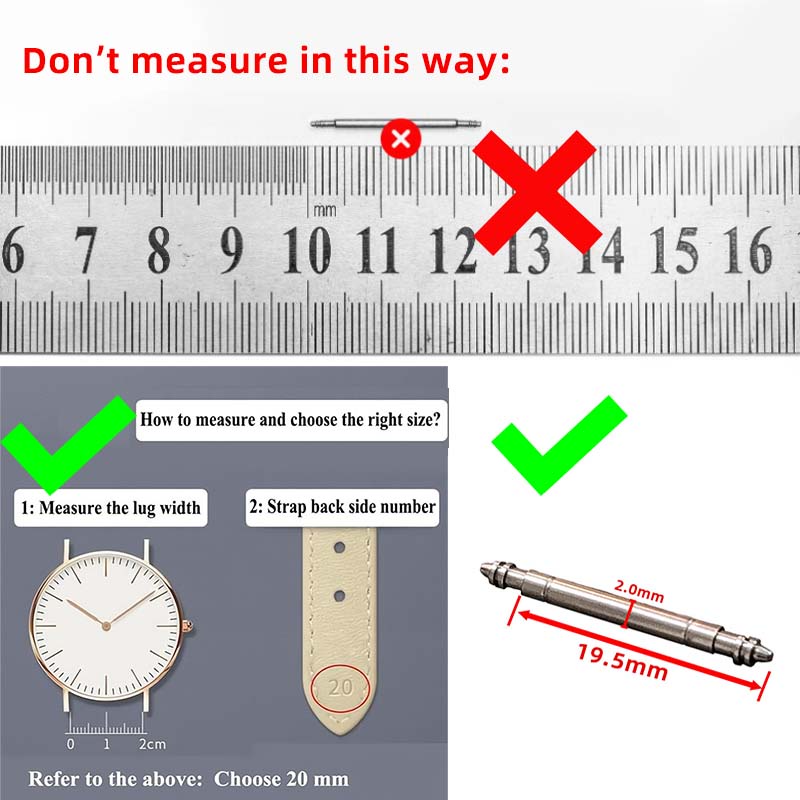 Dây Đồng Hồ Thay Thế Bằng Thép Không Gỉ 316l 2.0mm 20mm 21mm 22mm