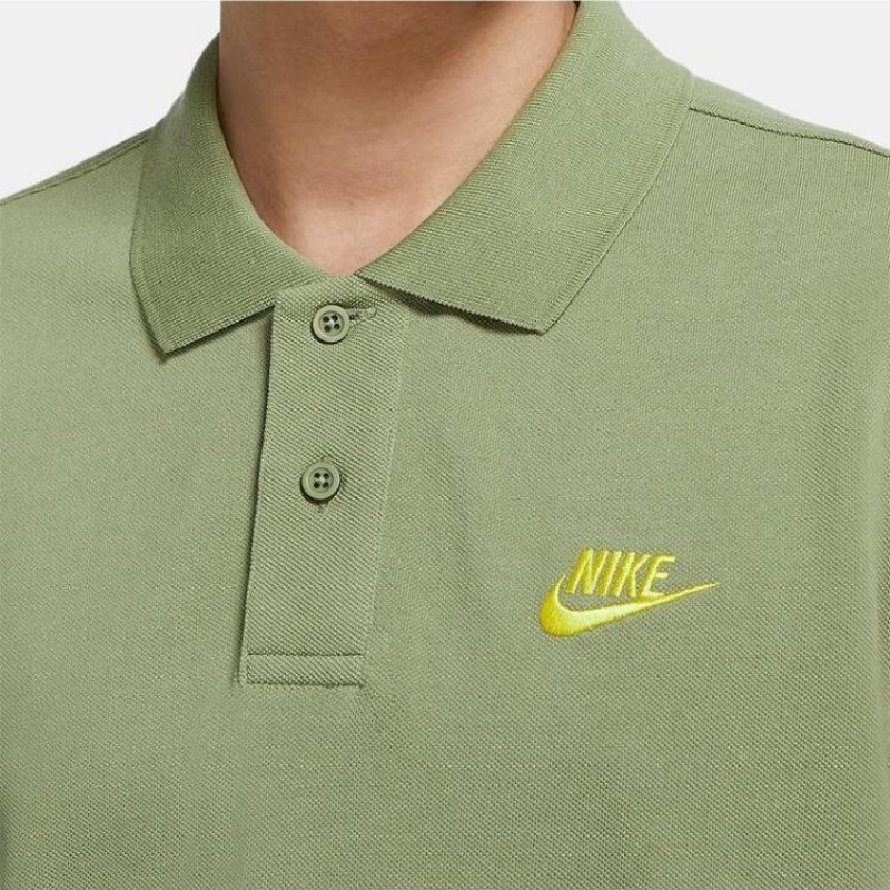 Nike Áo polo Chính Hãng 100% cotton Thoải Mái Cho Nam cj4457