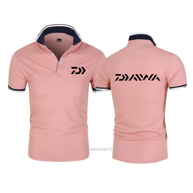 Daiwa Áo Thun polo Tay Ngắn Màu Trơn In Họa Tiết Thời Trang Mùa Hè Cho Nam