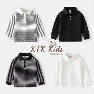 Áo Polo dài tay cho bé trai WAPYPY áo thun có cổ cho bé CP2356-SY4351