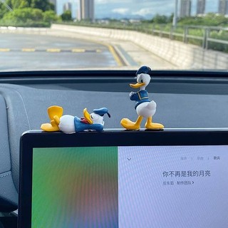 New style Funny Cartoon Donald Duck Car Decoration Cartoon Cute inside the Car Cute Center Console Decoration Creative Car Car interior decoration