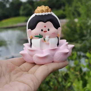 Little Fairy Good Luck Lotus Little Buddha Car Aromatherapy Car Decoration Dashboard Decorations New Car Gift for Women RWb2