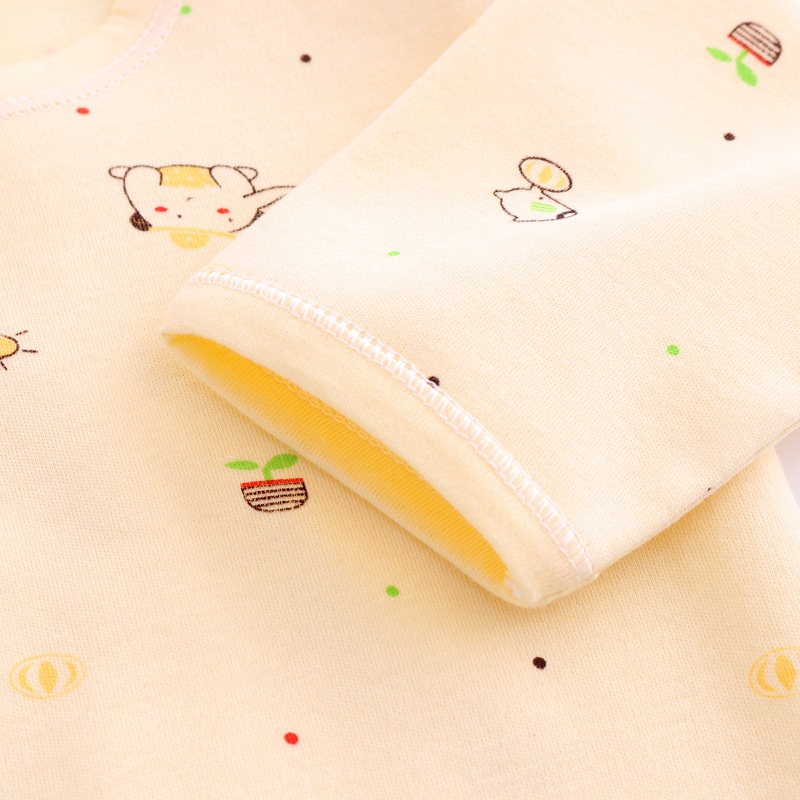 * * Bộ Đồ Ngủ Hai Mảnh Bằng cotton Nguyên Chất Cho Bé Sơ Sinh