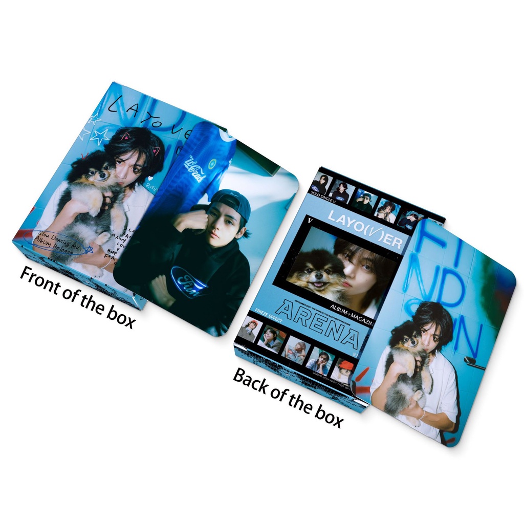 KPOP BTS V Solo Album Layover Photocard Lomo Card Postcard 55pcs/box