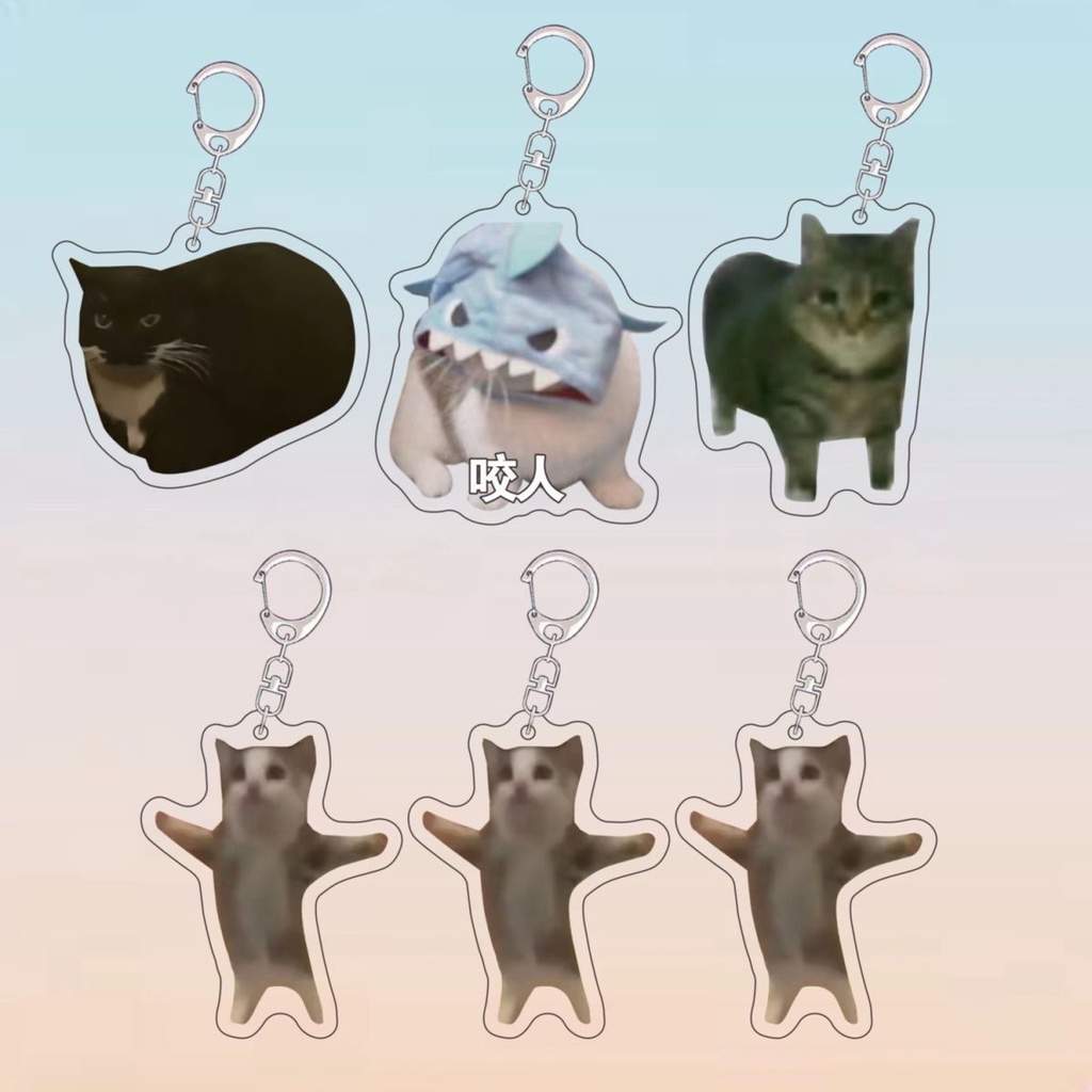 Móc Khóa Hình Mèo Đeo Túi Xách