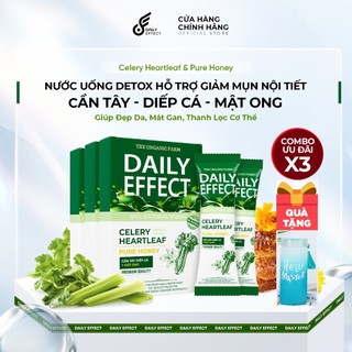 Sỉ 3 hộp - cần tây daily effect diếp cá mật ong giảm mụn đẹp da chính hãng