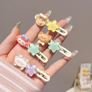 Set 2 kẹp tóc hoạt hình dễ thương cho nữ 2023