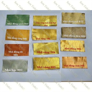 Sơn màu nhũ hệ nước hệ nước Ngoài Trời 200GRAM Sơn chậu kiểng cảnh, sơn tường, phào chỉ