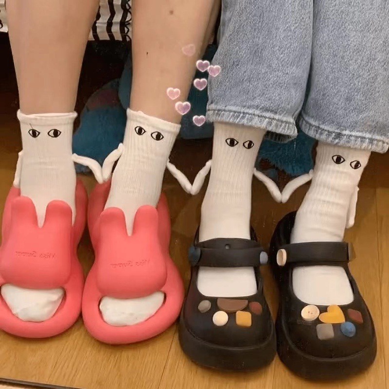 Đôi Vớ cotton Xỏ Ngón Từ Tính in Hình Bàn Tay 3d Sáng Tạo