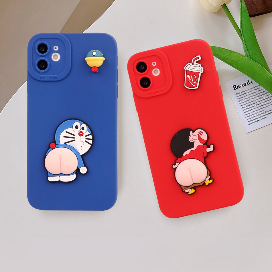 Dễ Thương Ốp Điện Thoại Silicon Mềm Hoạt Hình 3d Cho iphone 11 12 13 14 15 pro max + mini x xr xs max 6 s 7 8 + se 2020 11pro 13pro