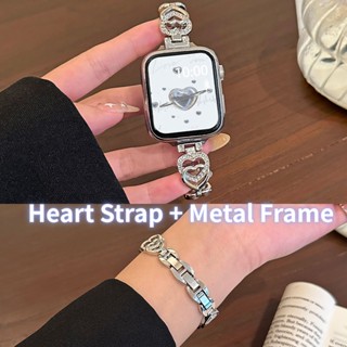 Dây Đeo Đồng Hồ Bằng Kim Loại Hình Trái Tim Cho redmi watch 3 active / redmi watch 3 / redmi watch 2 lite / mi watch lite