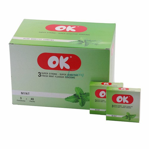 COMBO 144 CÁI BAO CAO SU OK BẠC HÀ MÁT LẠNH