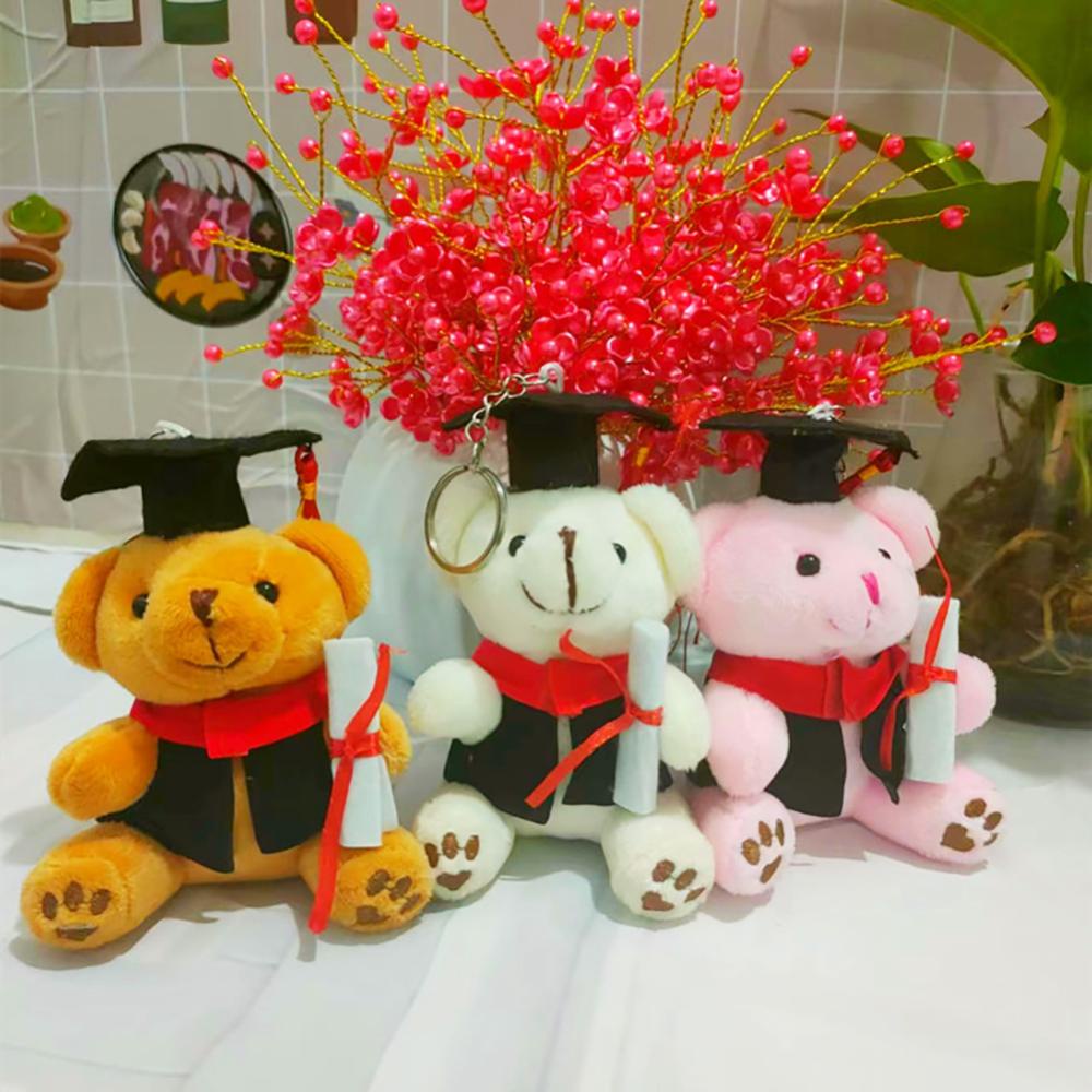Móc Khóa Hình Gấu Nhồi Bông 12cm Dễ Thương