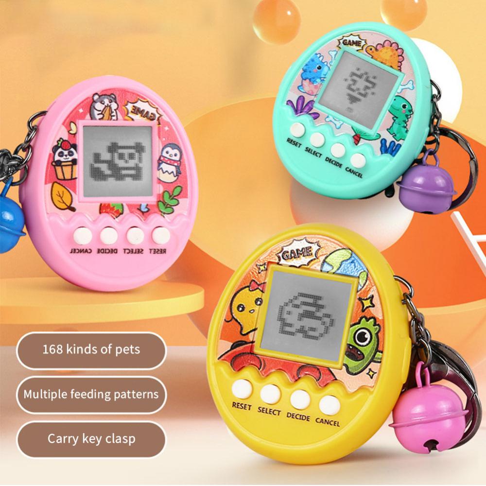 Timekey Máy Chơi game Nuôi Thú Ảo tamagotchi 168 Trong 1 mini Cầm Tay l5u5