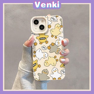 VENKI - Dành cho Ốp iPhone 11 Vỏ trắng có thể phân hủy thân thiện với môi trường Bảo vệ chống sốc Chú vịt nhỏ dễ thương Tương thích với iPhone 14 Pro max 13 Pro max 12 Pro Max 11 XR XS 7Plus 8Plus