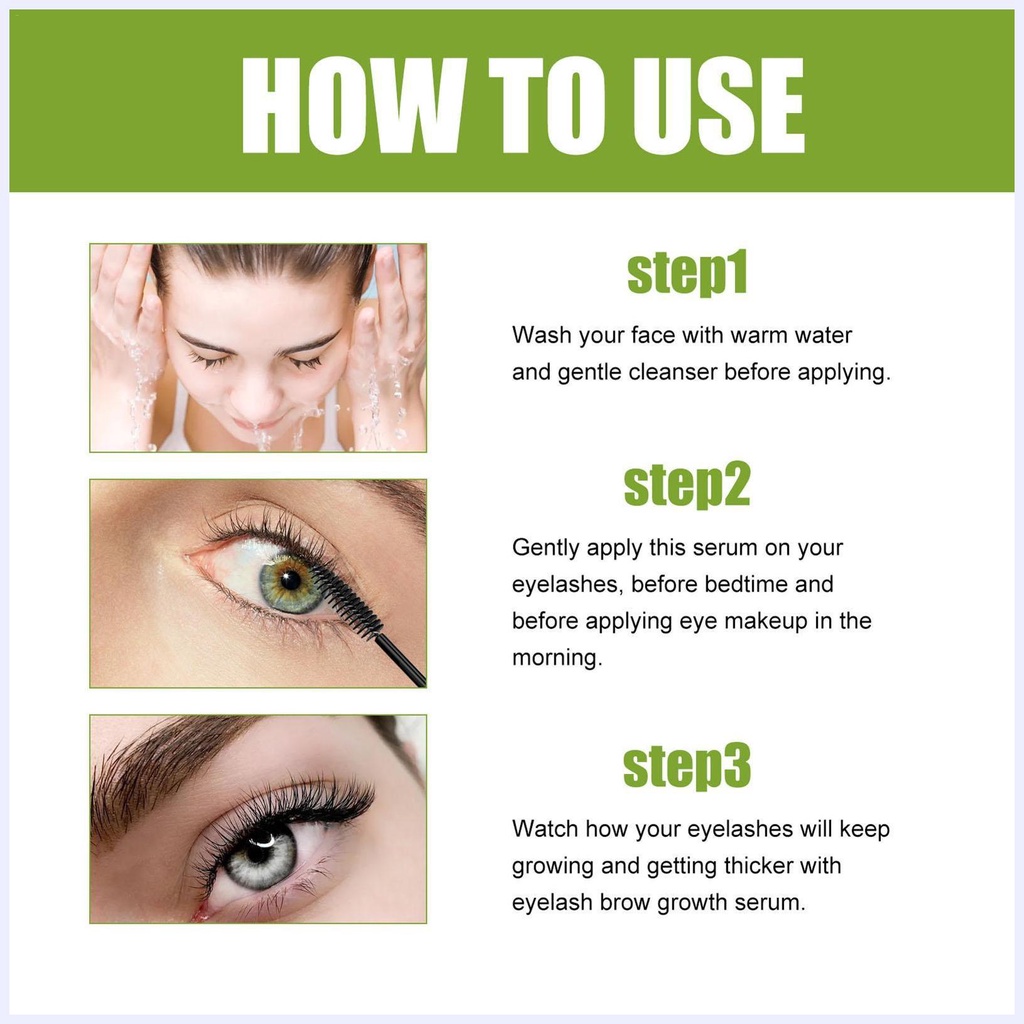 Tinh Dầu Kích Thích Mọc Lông Mi 10ml Dưỡng Ẩm Lâu Trôi