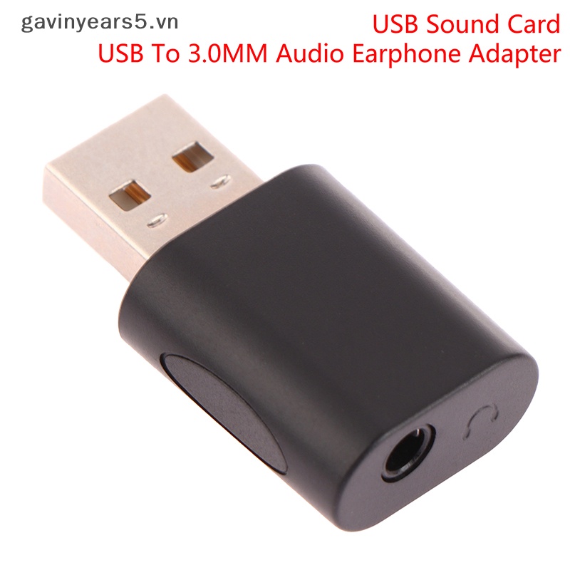 Giắc Chuyển Đổi Âm Thanh usb Sang Cổng 3.5mm aux mic Cho pc laptop