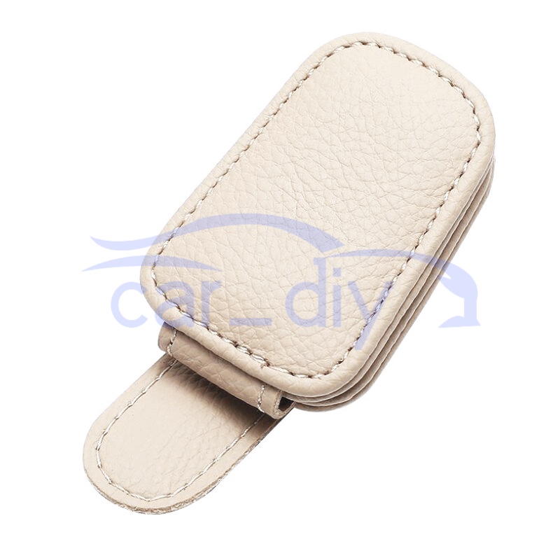 Kẹp Giữ Mắt Kính Bằng Da pu Thông Dụng Cho Xe Hơi