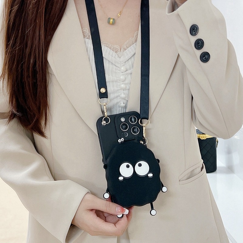 Compatible For Xiaomi Redmi Note 12 Pro+ 11 Pro 12S 11S 10S 10 5G 9S 10 9 8 Pro Redmi 12C 10C A2 A1 9A 9C 9T 10 9 Ốp Điện Thoại Cho Thú vị 3D Than Ball Thẻ Gói+Dây treo Silicone