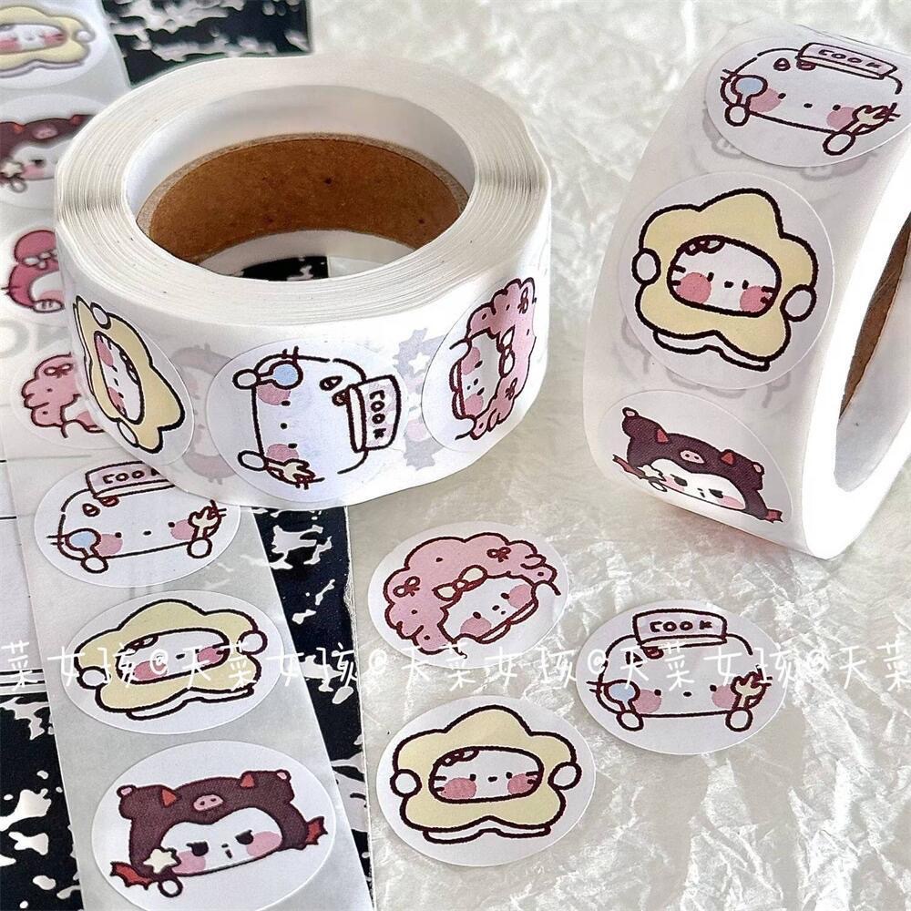SANRIO Cuộn 500 Miếng Dán Trang Trí In Hình Công Chúa disney Xinh Xắn