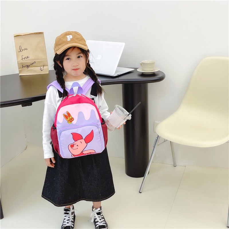 Balo-cặp siêu nhẹ cho bé học mầm non, đi chơi họa tiết hoạt hình dễ thương
