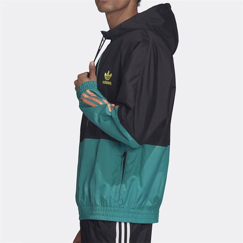 Áo Khoác Thể Thao adidas Có Mũ Trùm Siêu Nhẹ Thoáng Khí Chống Nắng Phối Màu Tươi Sáng Cho Nam