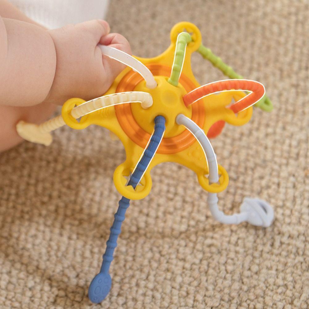 Mmluck Đồ Chơi Dây Kéo 3 Trong 1 Cảm Biến Ngón Tay Giáo Dục Sớm Cho Bé montessori Bằng silicone