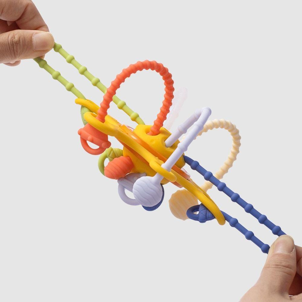 Mmluck Đồ Chơi Dây Kéo 3 Trong 1 Cảm Biến Ngón Tay Giáo Dục Sớm Cho Bé montessori Bằng silicone