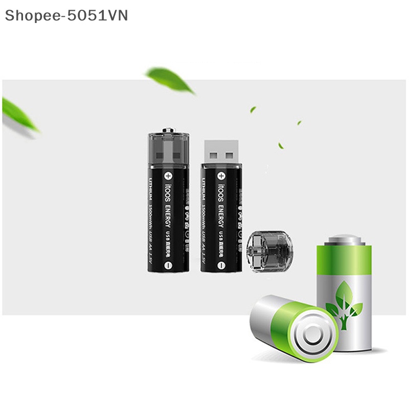 Usb Sạc Pin lithium 1.5v aa 1500mah Mới