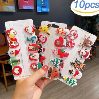 Kẹp tóc phong cách giáng sinh đáng yêu cho bé gái