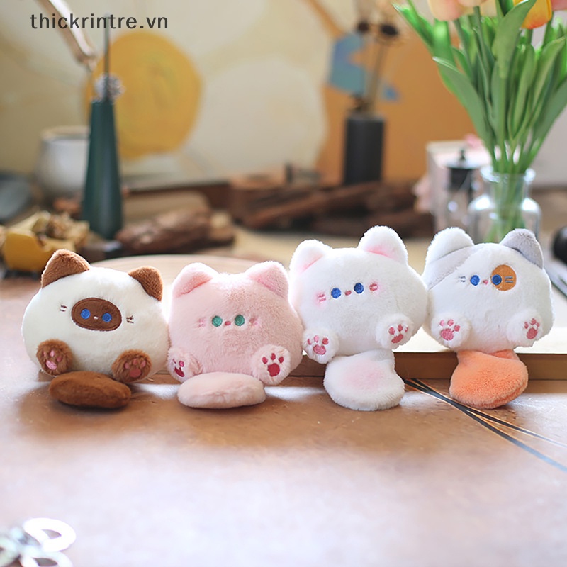 Th kawaii Móc Chìa Khóa Xe Hơi / Túi Xách Hình Mèo Nhồi Bông Mềm Mại Đáng Yêu diy vn